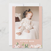 Invitation DOTTIE Holy Cow Cute Floral Farm 2e anniversaire (Dos)