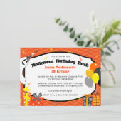Invitation Double Amusement Halloween Anniversaire Bash Costu (Debout devant)