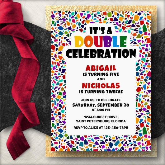 Invitation Double Anniversaire Commun