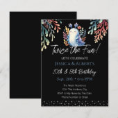 Invitation Double Anniversaire Eté Sea Snail Kids (Devant / Derrière)