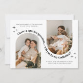 Invitation Double Arch Photo Godfather Proposal (Devant)