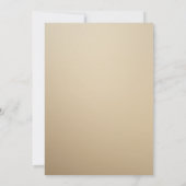 Invitation Double Beige Classique Anniversaire (Dos)