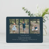 Invitation Double Birthday Kids Photo Collage Joint Party (Debout devant)