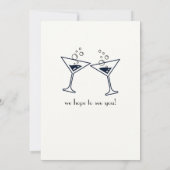 Invitation Double blanche moderne célébrations Anniversaire c (Dos)