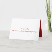 Invitation Double bonheur rouge Mariage chinois (Dos)