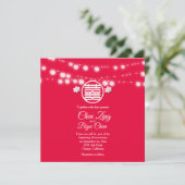 Invitation Double Bonheur Thème Personnalisé Mariage Invitati (Debout devant)