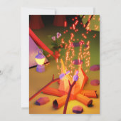 Invitation Double Camping Extérieur Aventure Attend Anniversa (Dos)