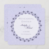 Invitation Double cercle de Fleur de Lis (Devant / Derrière)