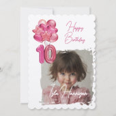 Invitation Double chiffres Anniversaire Bash (Dos)