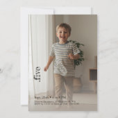 Invitation Double Child Kid Sibling Cute Photo Joint Party (Dos)