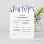 Invitation Double Côté 2 Baby showers Jeu - Conseil | Qui con (Debout devant)