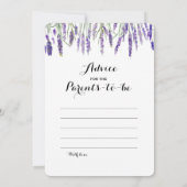 Invitation Double Côté 2 Baby showers Jeu - Conseil | Qui con (Dos)