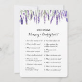 Invitation Double Côté 2 Baby showers Jeu - Conseil | Qui con (Devant)