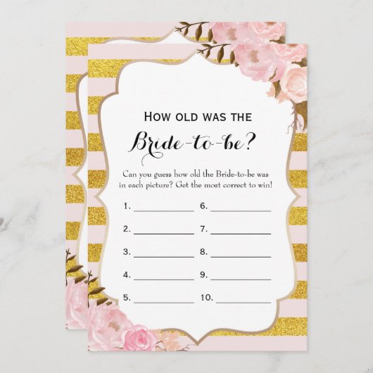 Invitation Double Côté - 2 Fêtes des mariées Jeu-Comment Vieu (Devant / Derrière)