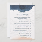 Invitation Double Côté - Baby shower Jeux Voeux | Devinez qui (Devant)