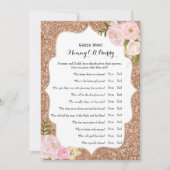 Invitation Double Côté - Baby shower Jeux Voeux | Devinez qui (Devant)