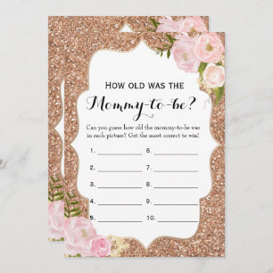 Invitation Double Côté jeux de 2 baby showers comment vieux