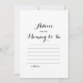 Invitation Double Côté - Jeux de 2 Baby showers - Quel âge |  (Dos)