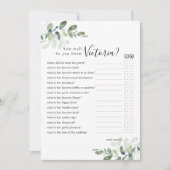 Invitation Double Côté Voudriez-Vous Préférer Jeux De Fête de (Devant)