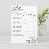 Invitation Double Côté Voudriez-Vous Préférer Jeux De Fête de (Debout devant)