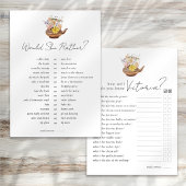 Invitation Double Côté Voudriez-Vous Préférer Jeux De Fête de