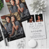 Invitation Double Diplômés Deux Diplômés Parti