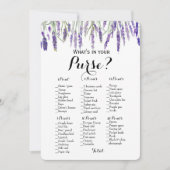 Invitation Double Face - 2 Jeux de Baby Shower Purse | Vœux (Devant)