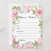 Invitation Double Face - 2 Jeux de Baby Shower Sac | Vœux (Dos)