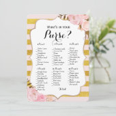 Invitation Double Face - 2 Jeux de Baby Shower Sac | Vœux (Debout devant)