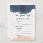 Invitation Double face - 2 x jeux de Baby shower (Dos)