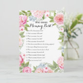 Invitation Double face - Jeux de 2 x Baby showers (Debout devant)