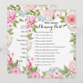 Invitation Double face - Jeux de 2 x Baby showers (Devant / Derrière)