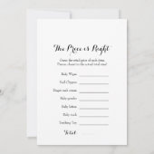 Invitation Double face - Jeux de 2 x Baby showers (Dos)