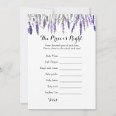 Invitation Double face - Jeux de 2 x Baby showers (Dos)