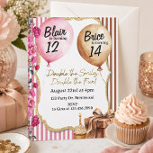 Invitation Double Fête d'Anniversaire | Anniversaire conjoint