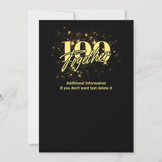 Invitation Double fête d'anniversaire conjointe Deux fois plu (Dos)