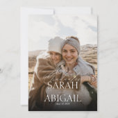 Invitation Double fête moderne Photo Graduation Party (Devant)