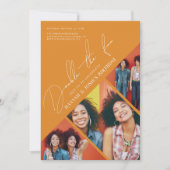 Invitation Double Fun | Anniversaire Conjoint Moderne (Devant)
