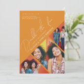 Invitation Double Fun | Anniversaire Conjoint Moderne (Debout devant)