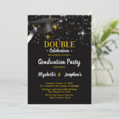 Invitation Double Graduates Noirs 2025 (Debout devant)