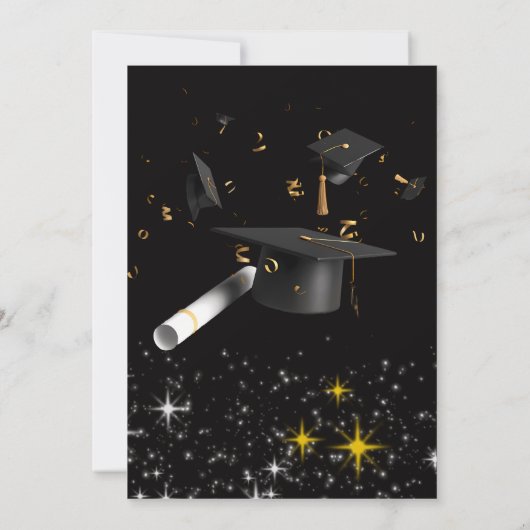 Invitation Double Graduates Noirs 2025 (Dos)