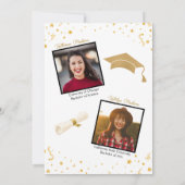 Invitation Double Graduation des jumeaux (Dos)