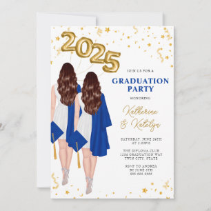 Invitation Double Graduation des jumeaux
