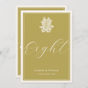 Invitation Double Happiness Gold Mariage chinois Numéro de ta