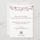 Invitation Double Happiness Lanterns Un mariage chinois invit (Devant)