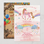 Invitation double - Invitation d'anniversaire Lico (Devant / Derrière)