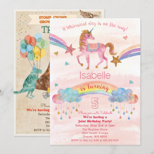 INVITATION DOUBLE - Invitation d'anniversaire Lico