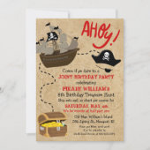Invitation double - Invitation d'anniversaire Pira (Devant)