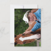 Invitation Double Jeune/Vieux Photo 70e anniversaire (Dos)