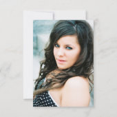 Invitation Double Jeune/Vieux Photo Feminine 30e anniversaire (Dos)